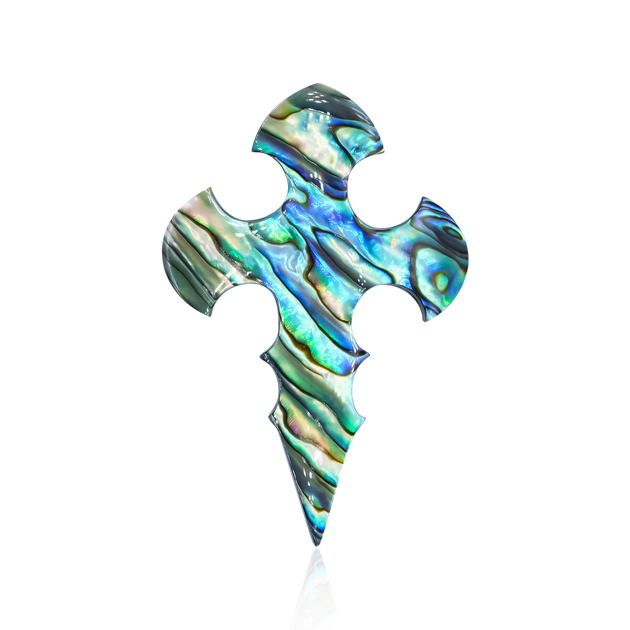 Starborn Abalone Shell Cross Cabochon - 1 Piece