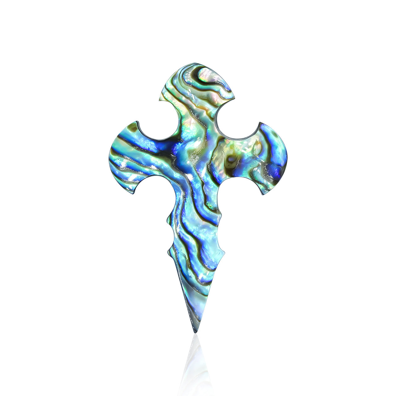 Starborn Abalone Shell Cross Cabochon - 1 Piece