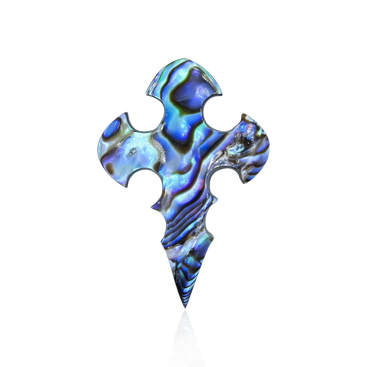 Starborn Abalone Shell Cross Cabochon - 1 Piece