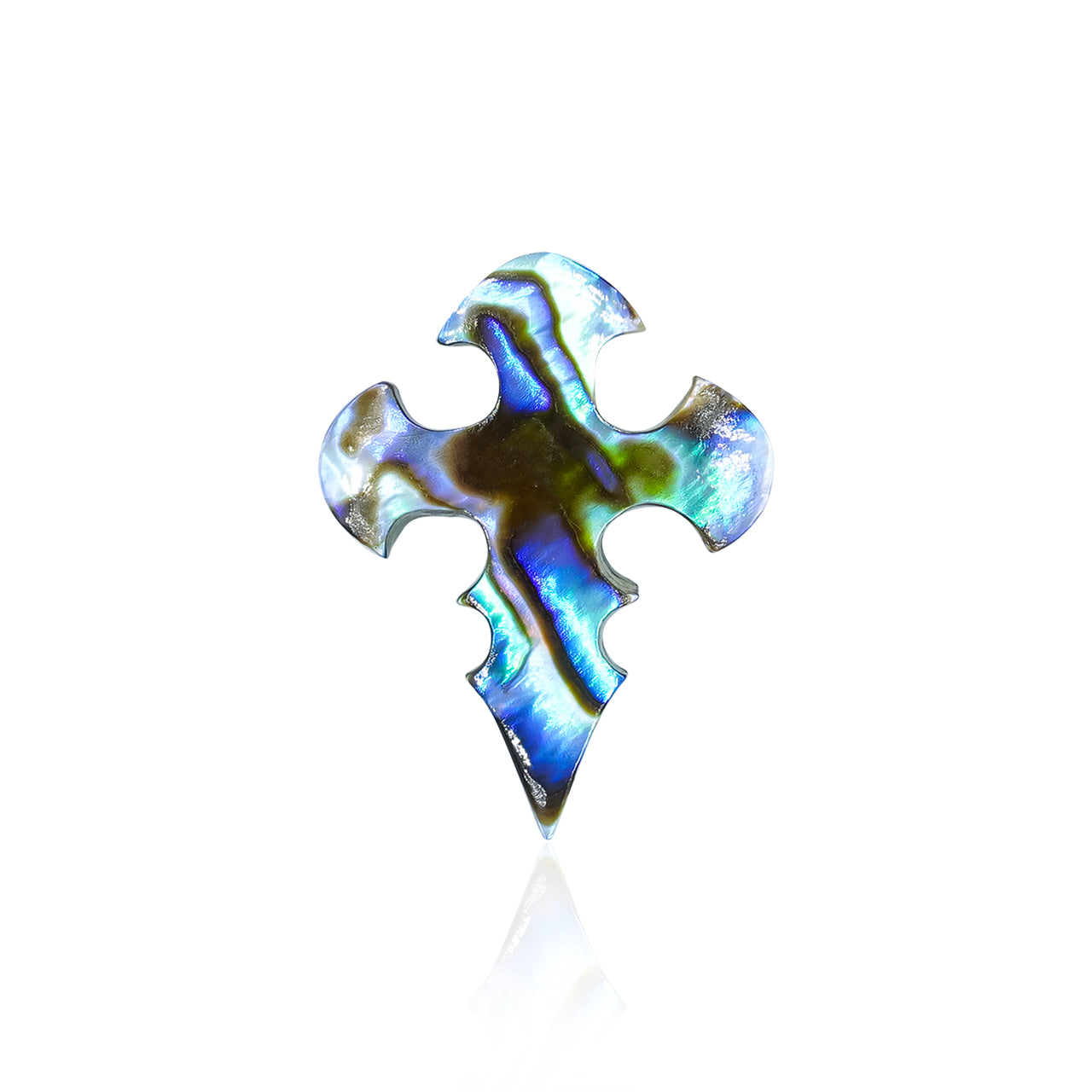 Starborn Abalone Shell Cross Cabochon - 1 Piece