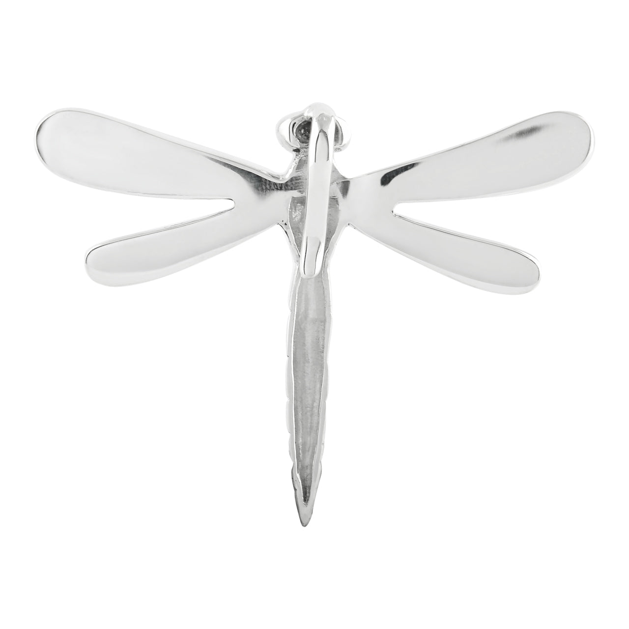 Starborn Abalone Shell Large Dragonfly Pendant in Sterling Silver