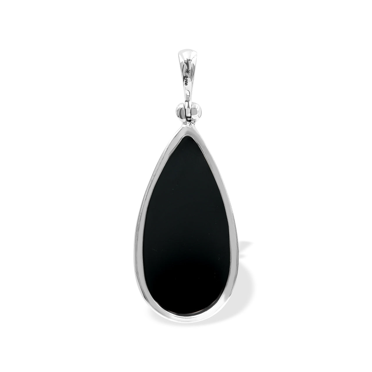 Starborn Abalone Shell Pear Pendant Bezel Set in Sterling Silver