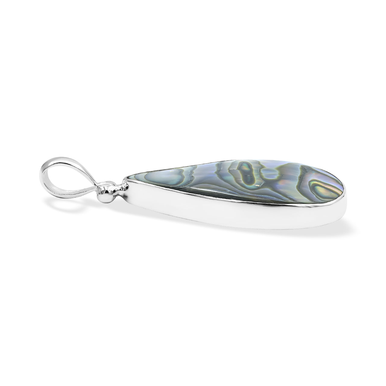 Starborn Abalone Shell Pear Pendant Bezel Set in Sterling Silver