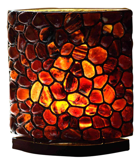 Starborn Sumatra Amber Table Lamp with LED Bulb