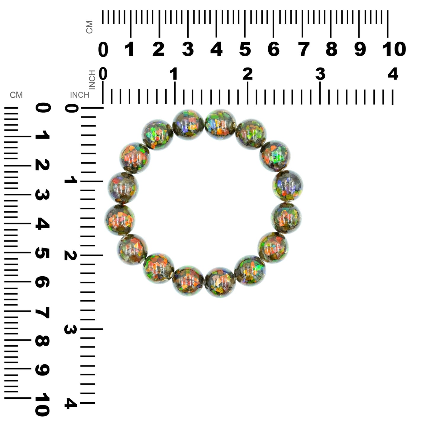 Starborn Ammolite Elastic Beaded Bracelet
