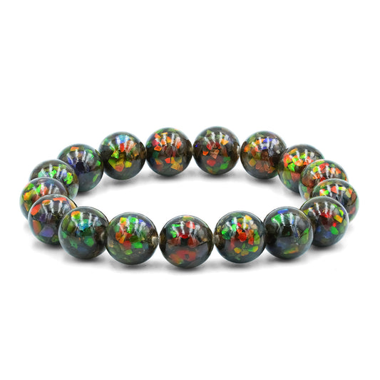 Starborn Ammolite Elastic Beaded Bracelet
