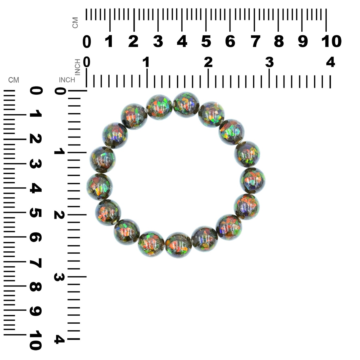 Starborn Ammolite Elastic Beaded Bracelet