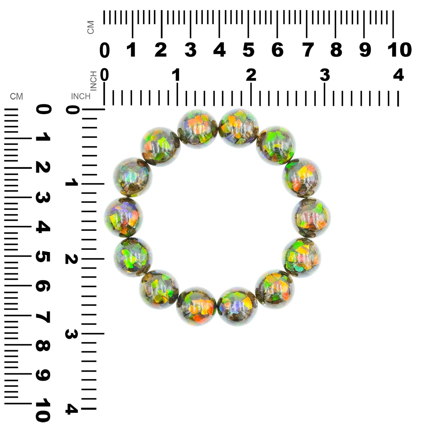 Starborn Ammolite Elastic Beaded Bracelet