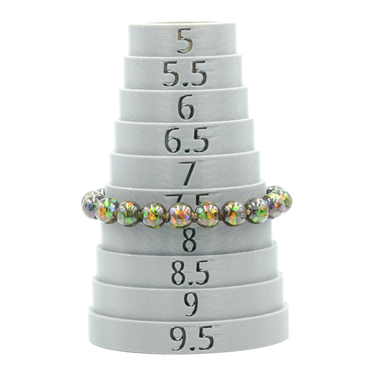 Starborn Ammolite Elastic Beaded Bracelet