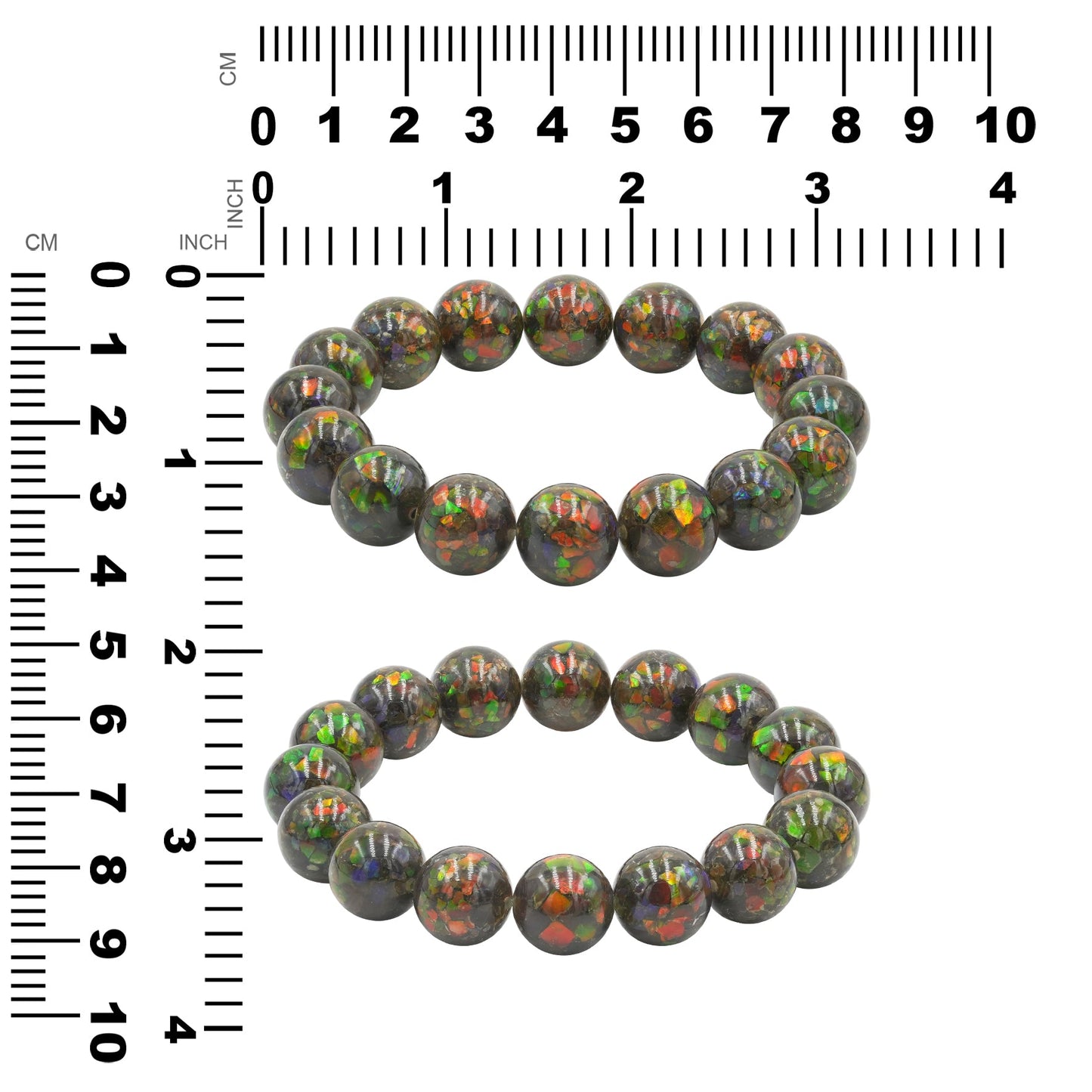 Starborn Ammolite Elastic Beaded Bracelet