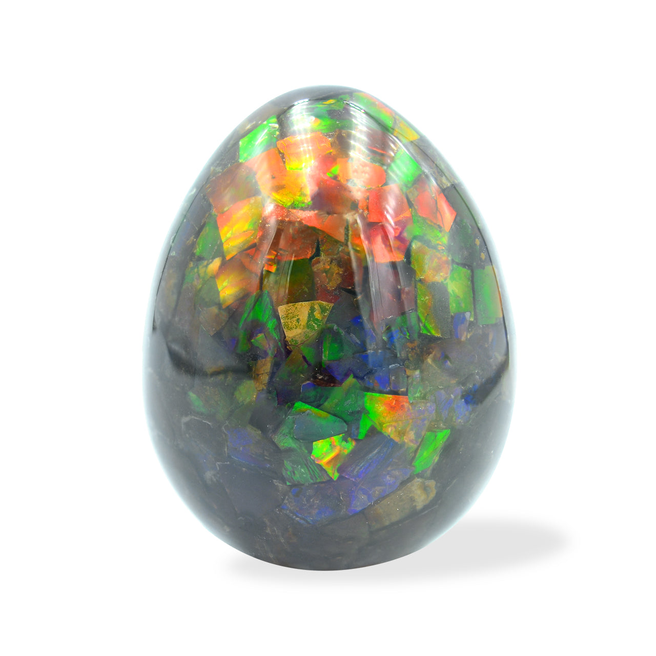 Starborn Ammolite Egg Display Stone - Small