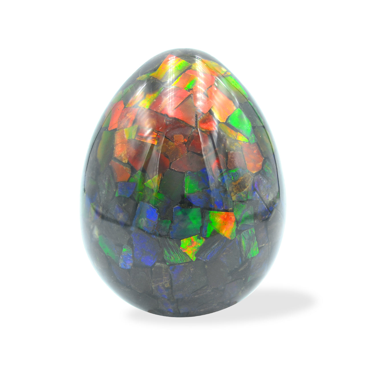Starborn Ammolite Egg Display Stone - Small