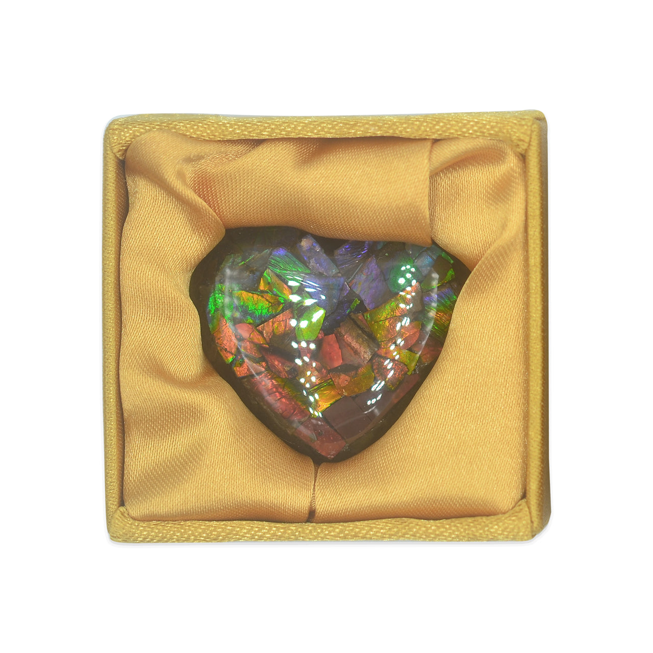 Starborn Ammolite Heart Display Stone