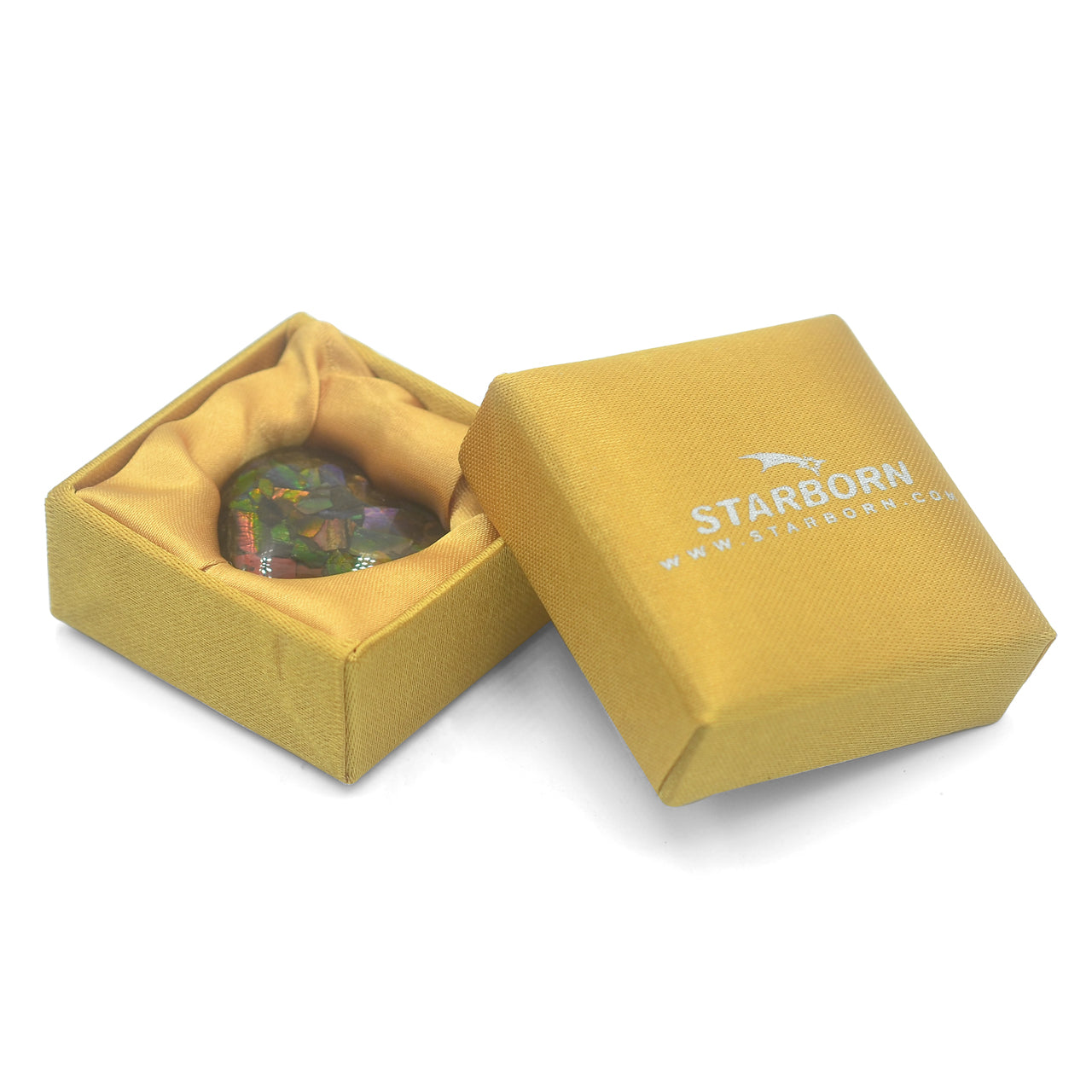 Starborn Ammolite Heart Display Stone