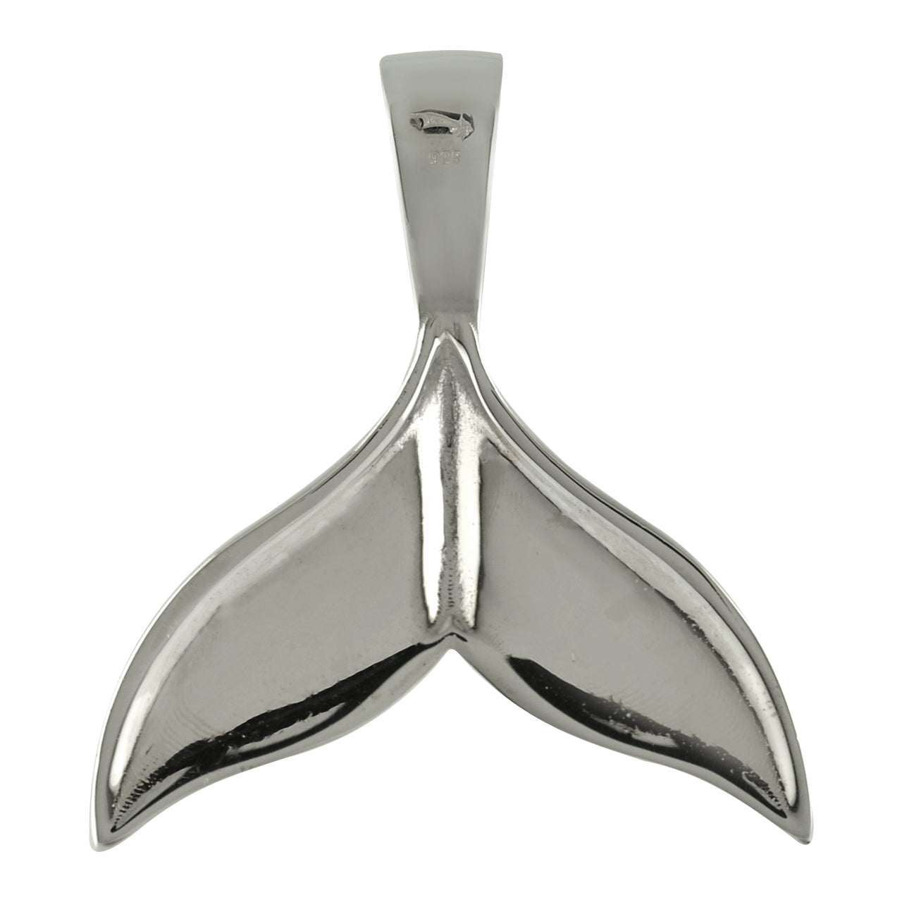 Starborn Ammolite Whale Tail Pendant in Sterling Silver