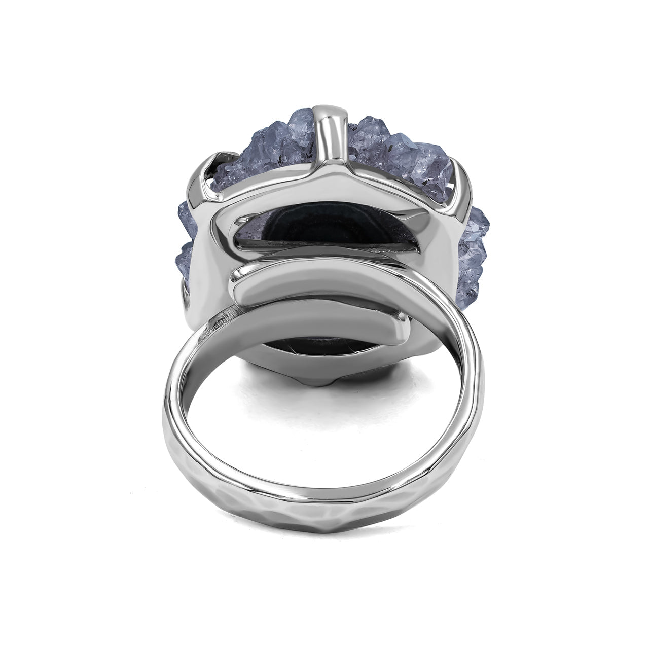 Starborn Amethyst Rose Prong Set Ring in Sterling Silver