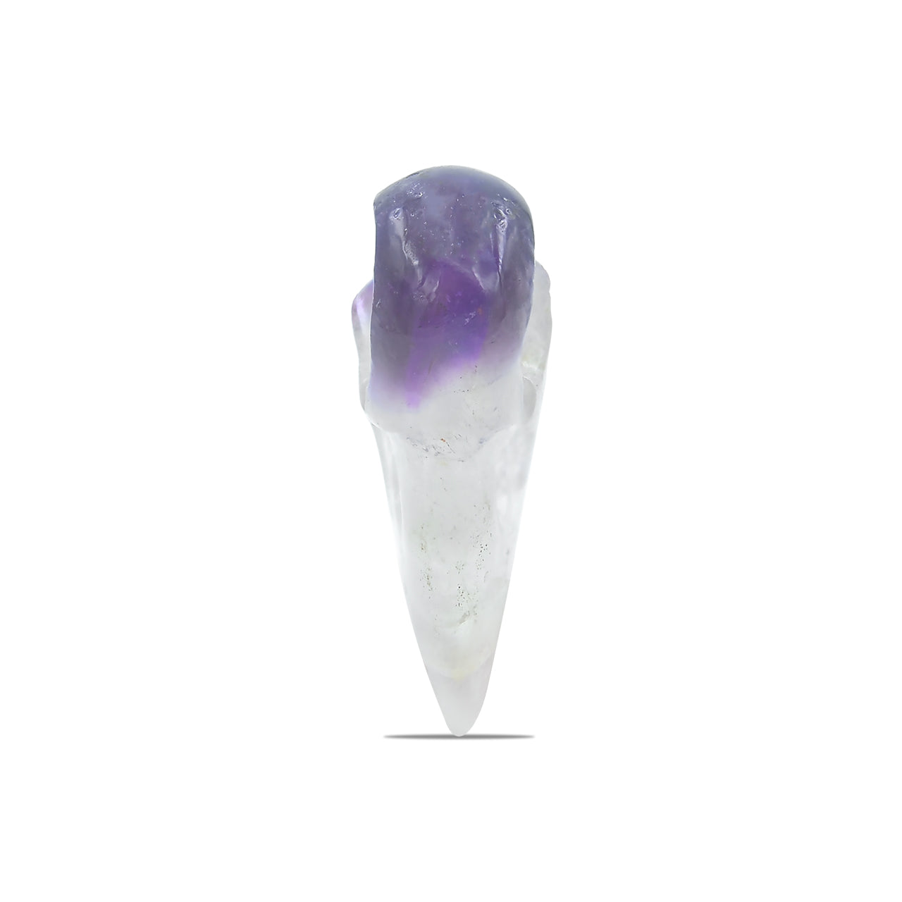 Starborn Duality Amethyst Crystal Raven Skull 34-36mm - 1 Piece