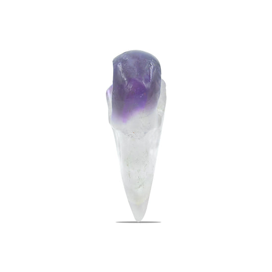 Starborn Duality Amethyst Crystal Raven Skull 34-36mm - 1 Piece