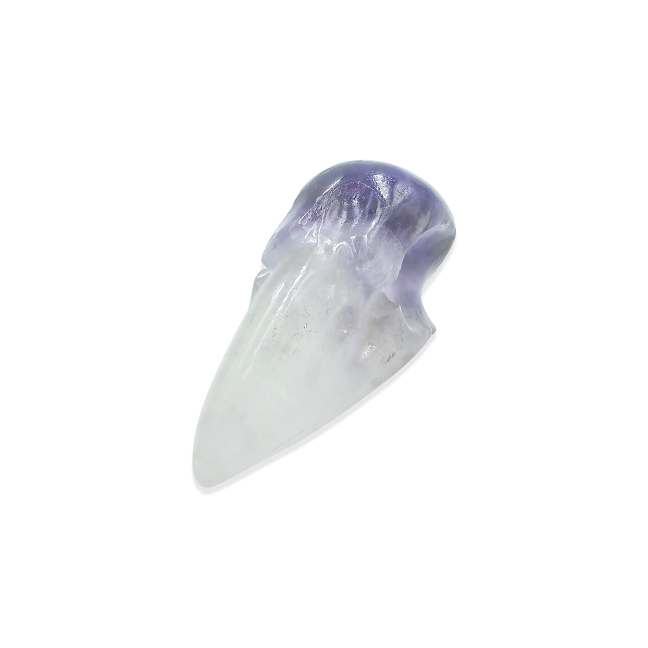 Starborn Duality Amethyst Crystal Raven Skull 34-36mm - 1 Piece