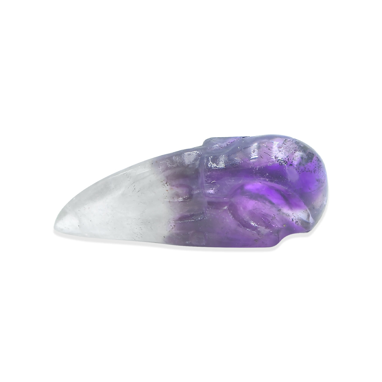 Starborn Duality Amethyst Crystal Raven Skull 34-36mm - 1 Piece