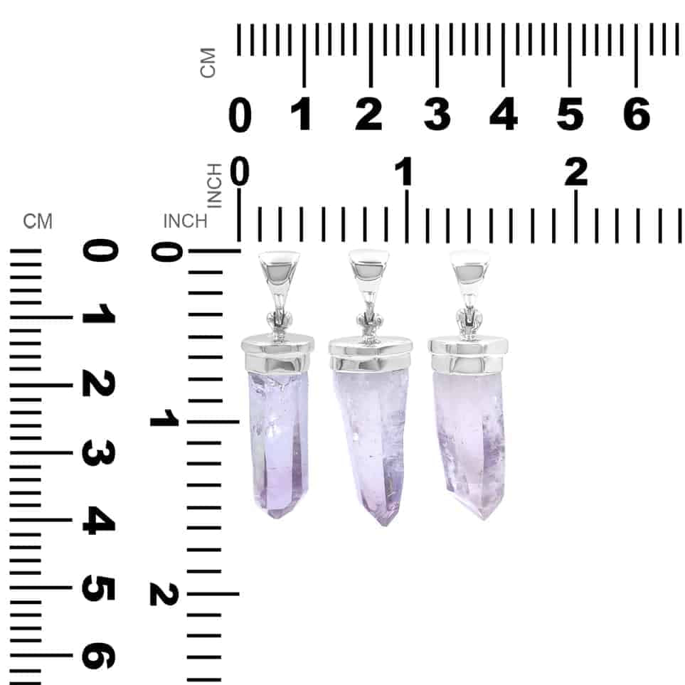 Starborn Vera Cruz Amethyst Crystal Point Pendant in Sterling Silver