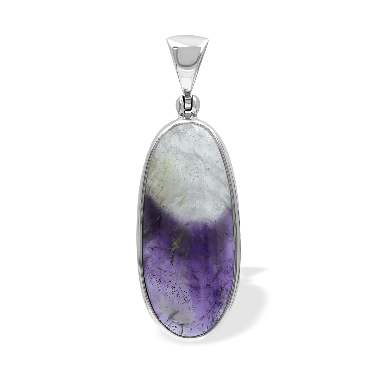 Starborn Duality Amethyst Oval Pendant in Sterling Silver