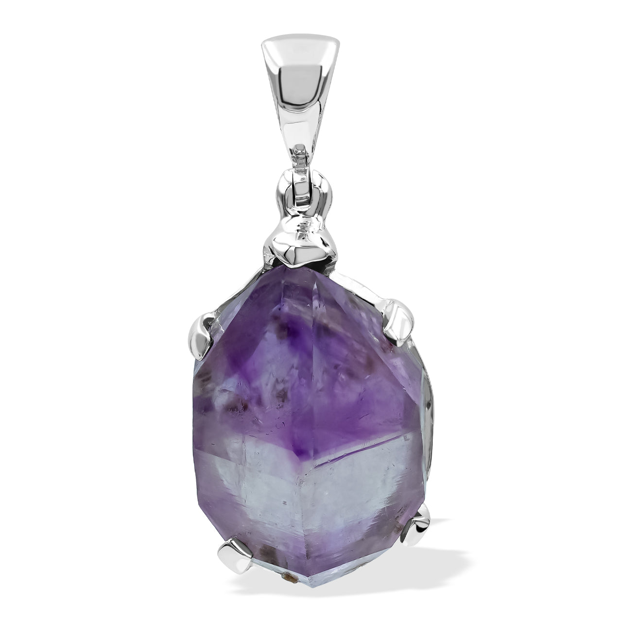 Starborn Amethyst Crystal Pendant in Sterling Silver