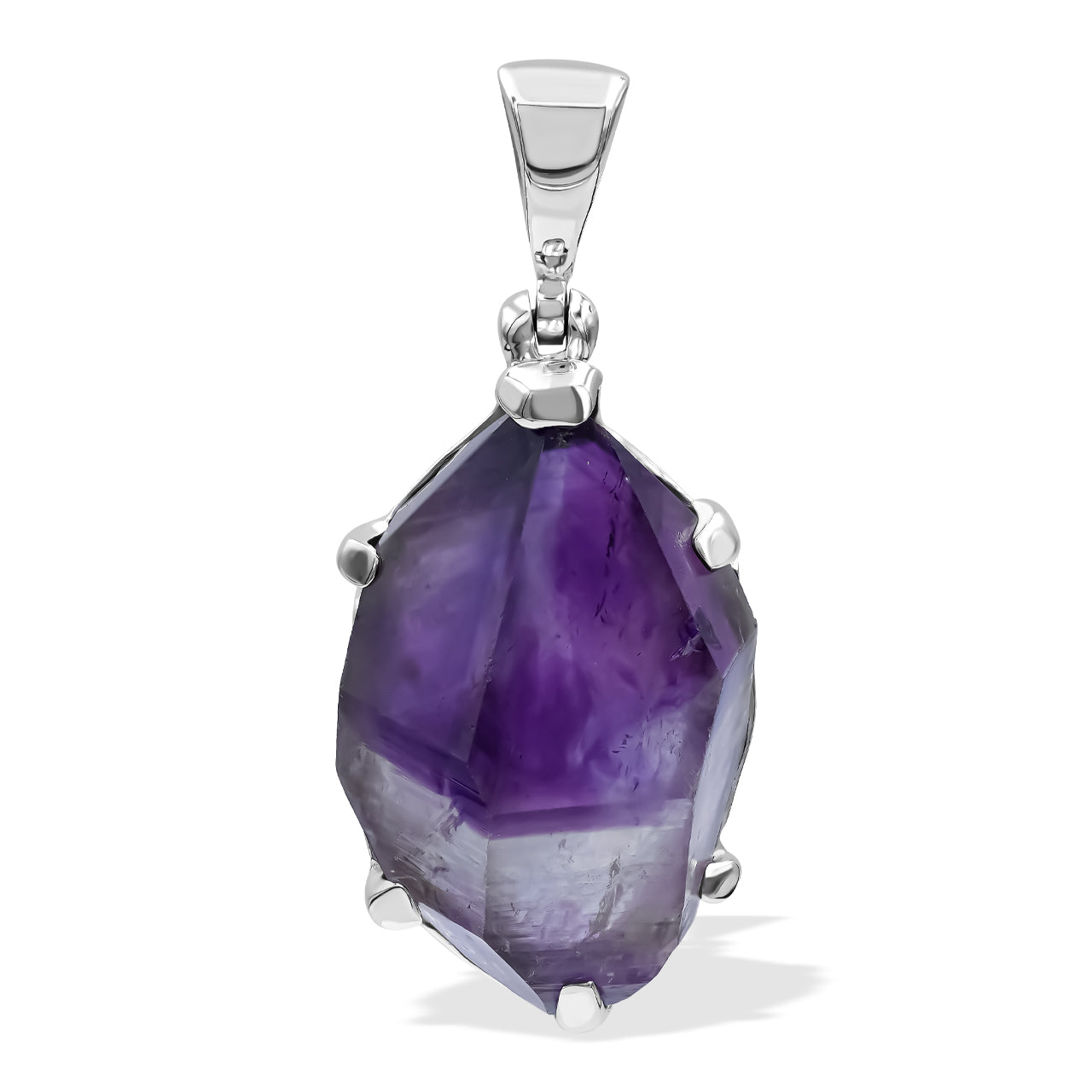 Starborn Amethyst Crystal Pendant in Sterling Silver