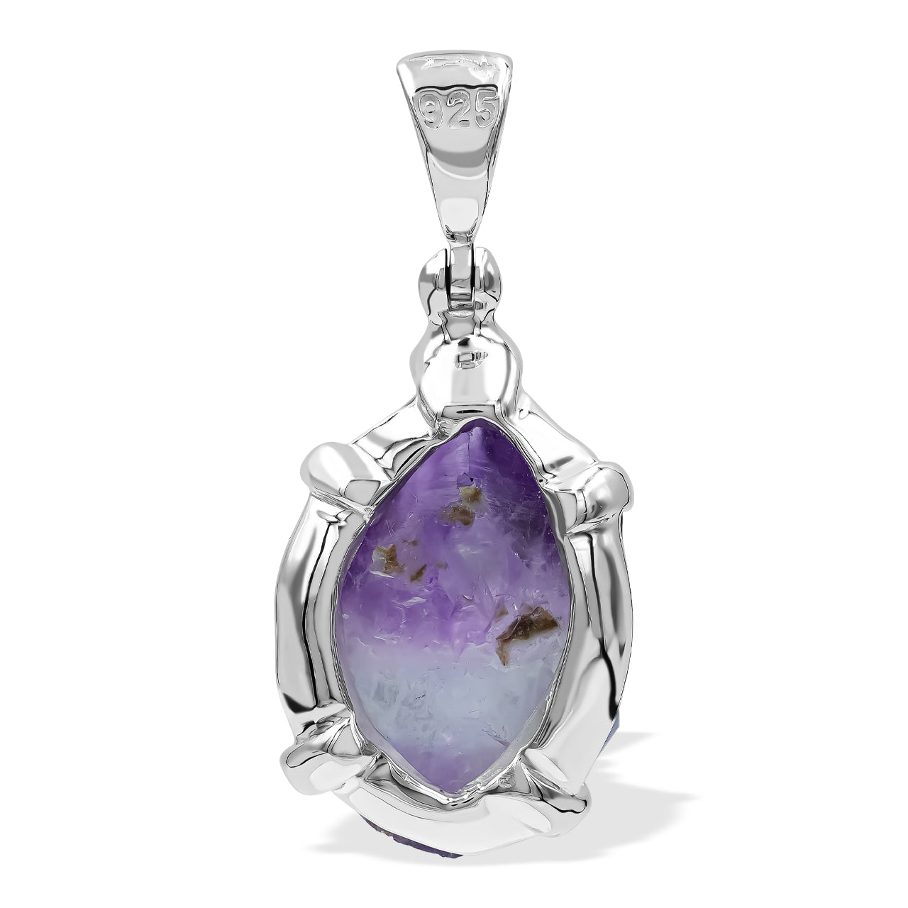 Starborn Amethyst Crystal Pendant in Sterling Silver