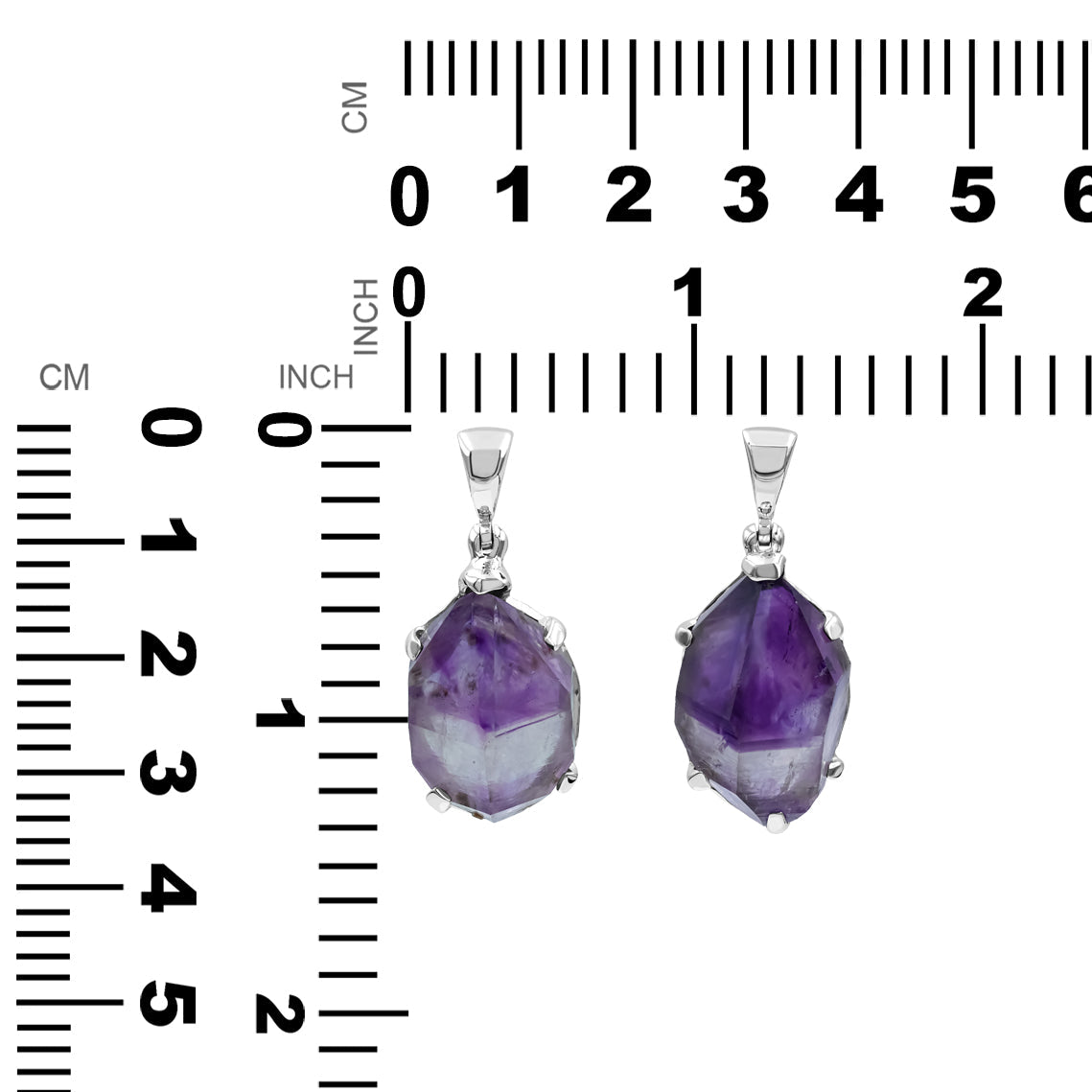 Starborn Amethyst Crystal Pendant in Sterling Silver