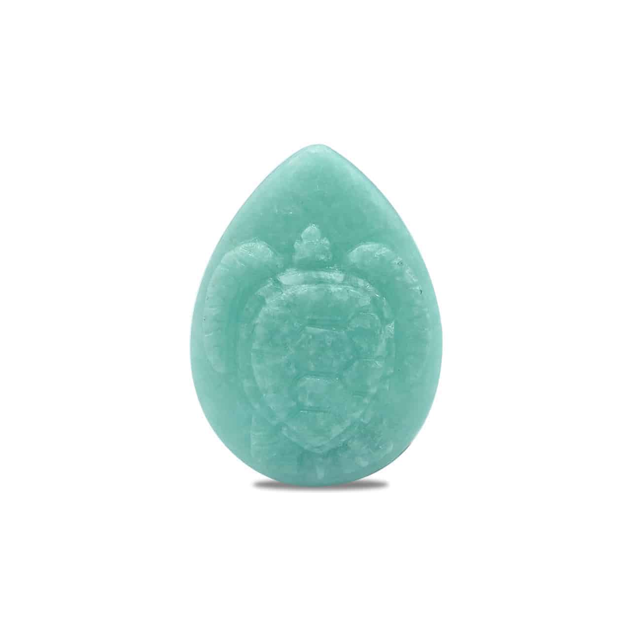 Starborn Amazonite Sea Turtle Pear Shaped Cabochon 25 x 35 mm - 1 Piece