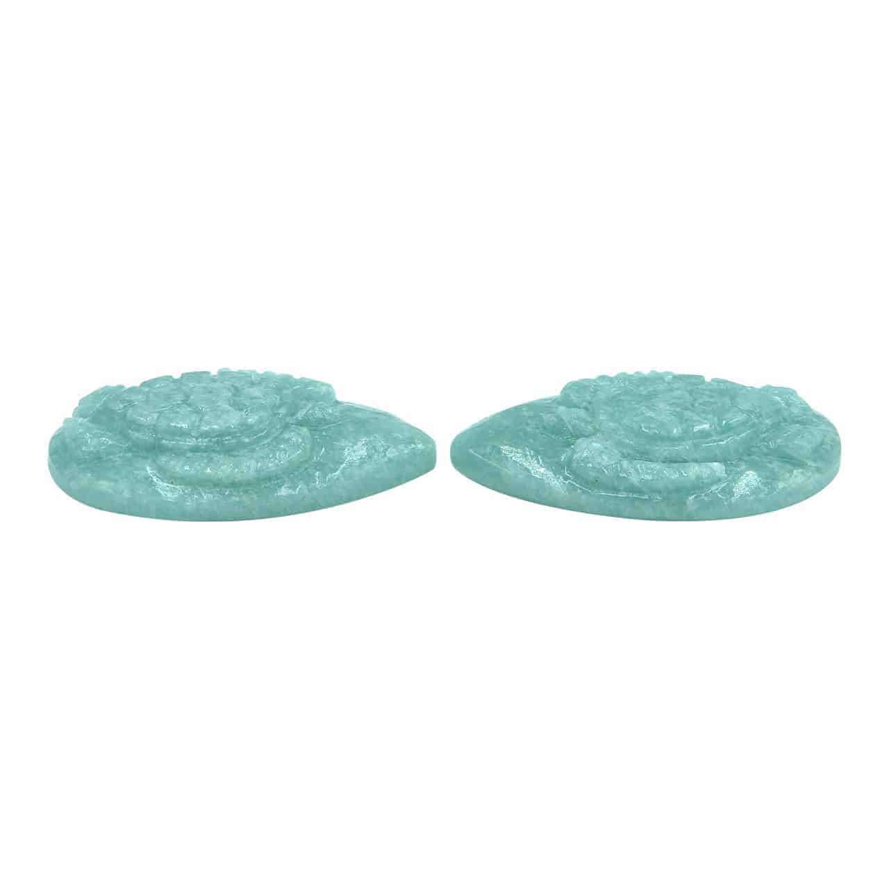 Starborn Amazonite Sea Turtle Pear Shaped Cabochon 25 x 35 mm - 1 Piece