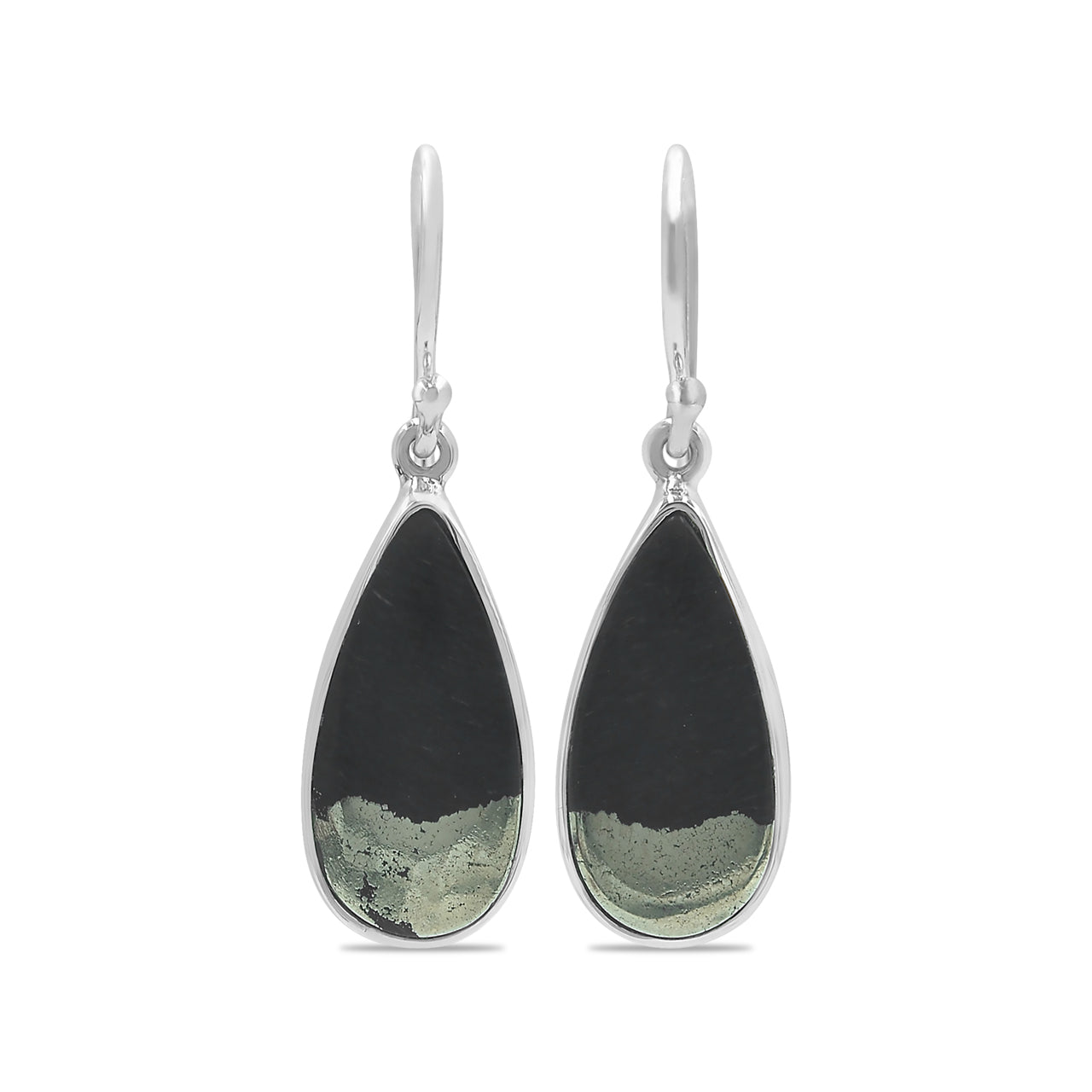 Starborn Apache Gold Pear Earrings in Sterling Silver