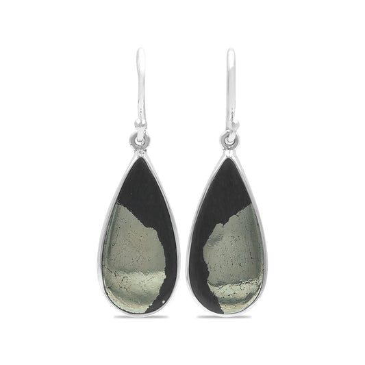 Starborn Apache Gold Pear Earrings in Sterling Silver