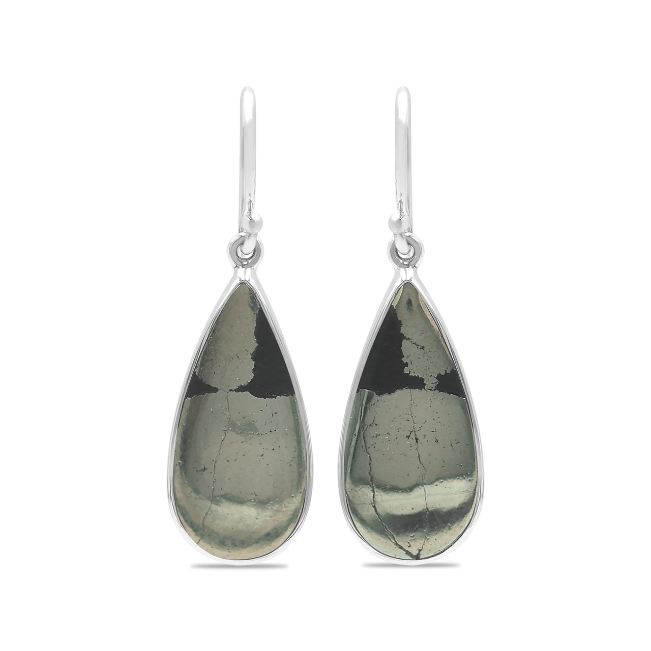 Starborn Apache Gold Pear Earrings in Sterling Silver