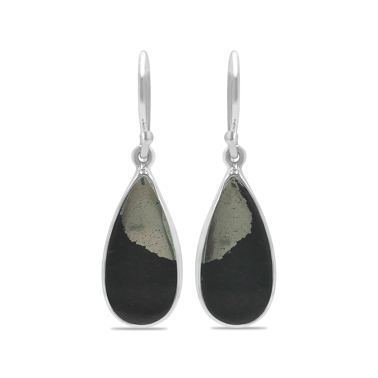Starborn Apache Gold Pear Earrings in Sterling Silver
