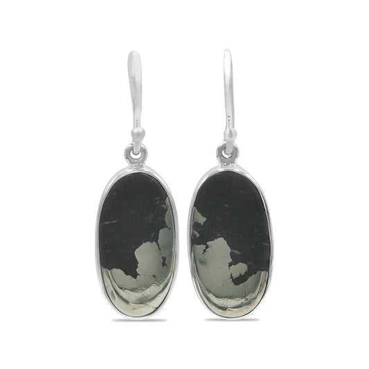 Starborn Apache Gold Oval Earrings in Sterling Silver