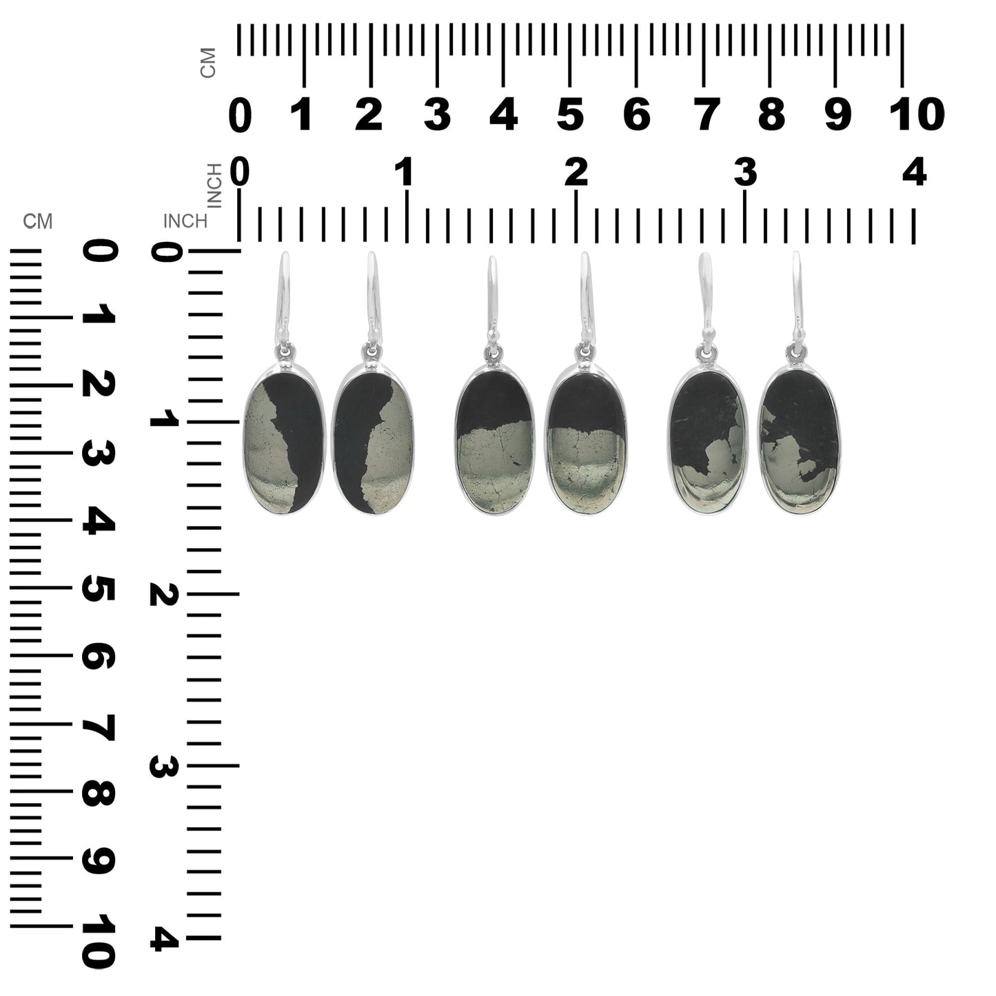 Starborn Apache Gold Oval Earrings in Sterling Silver
