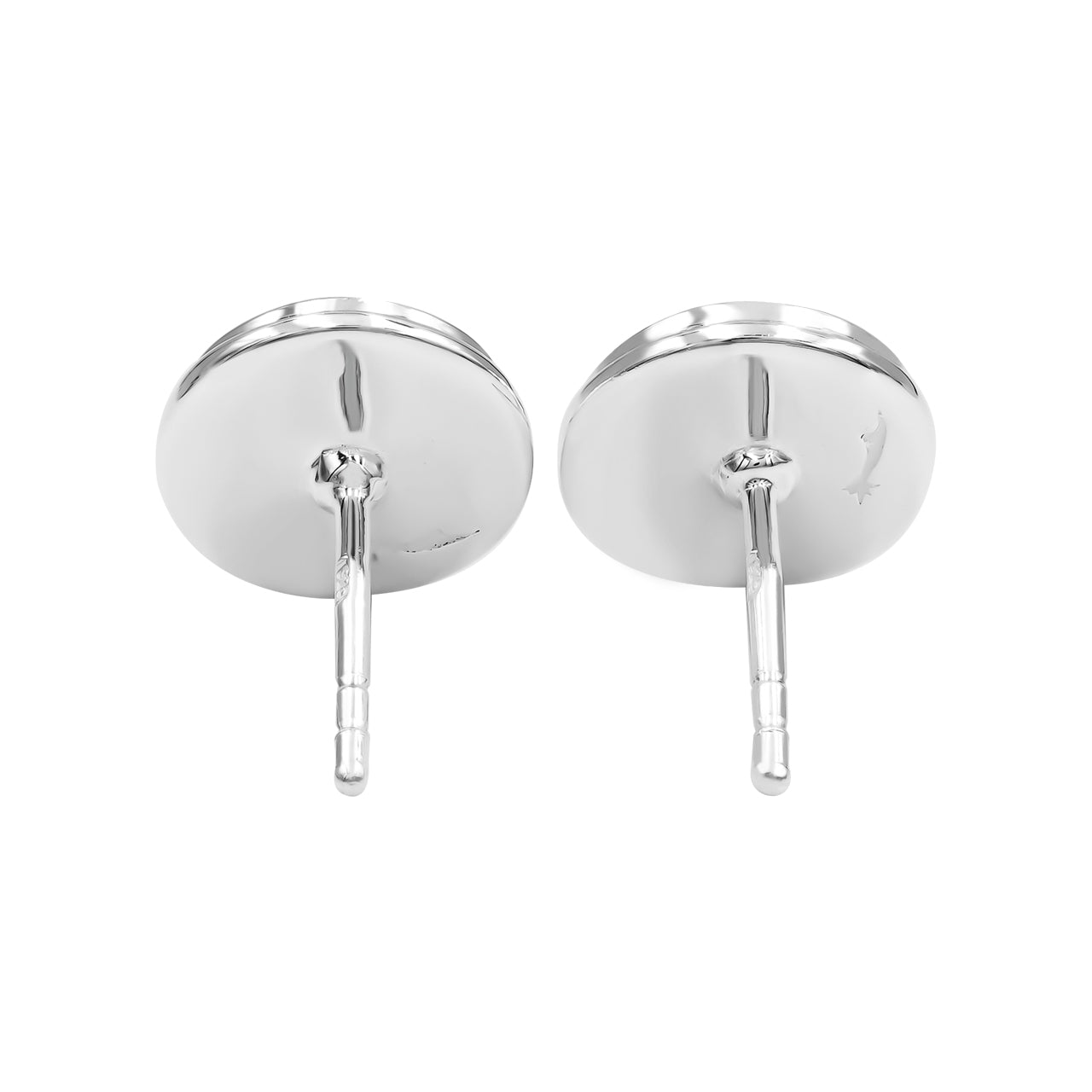 Starborn Blue Apatite 8mm Round Post Style Earrings in Sterling Silver