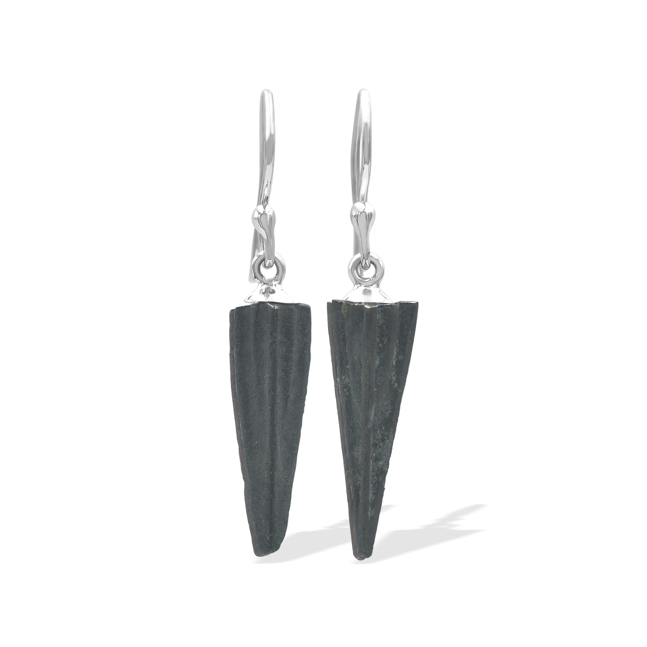 Starborn Scythian Bronze Arrowhead Earrings in Sterling Silver