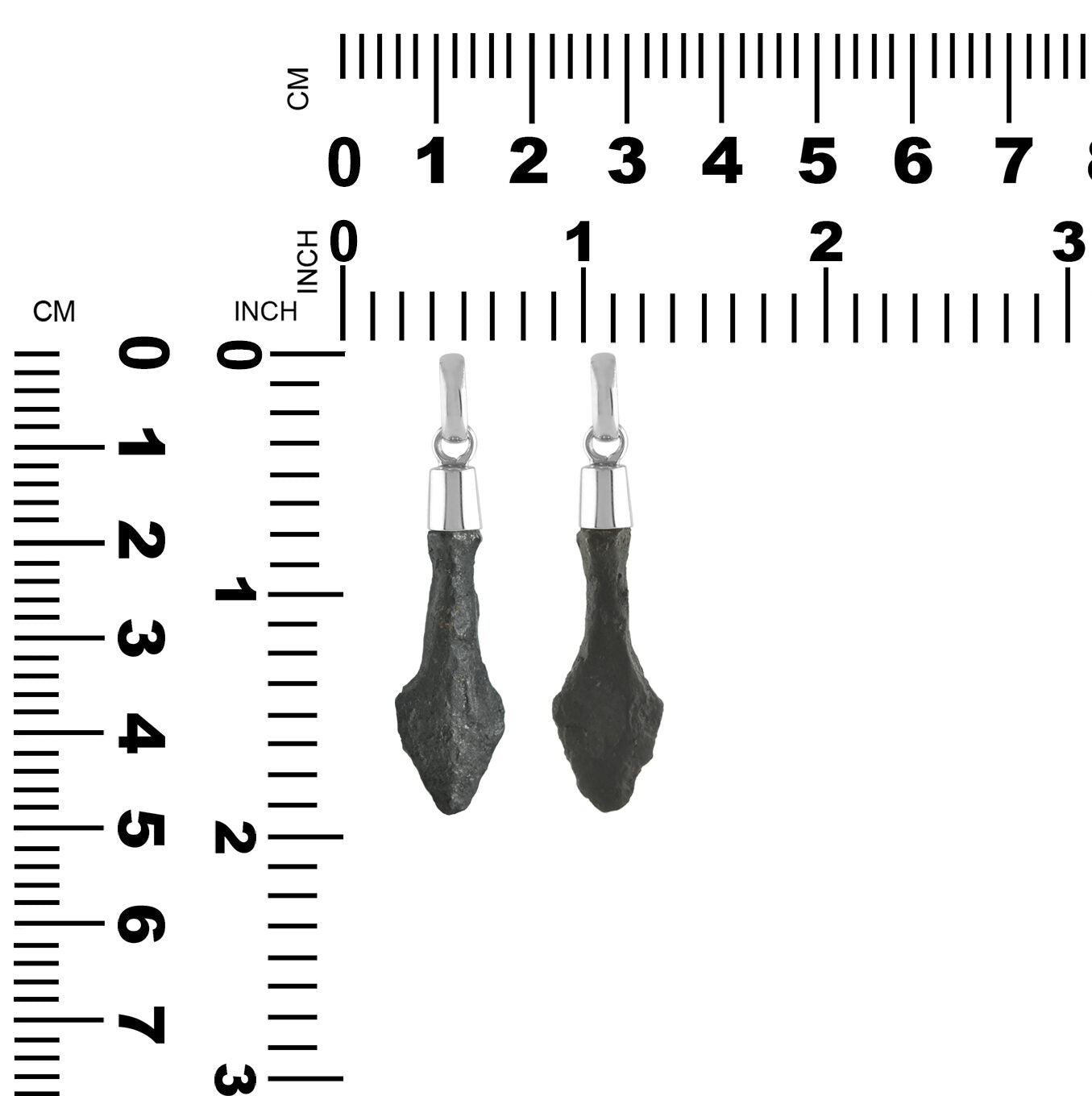 Starborn Ancient Viking Iron Arrowhead Pendant in Sterling Silver