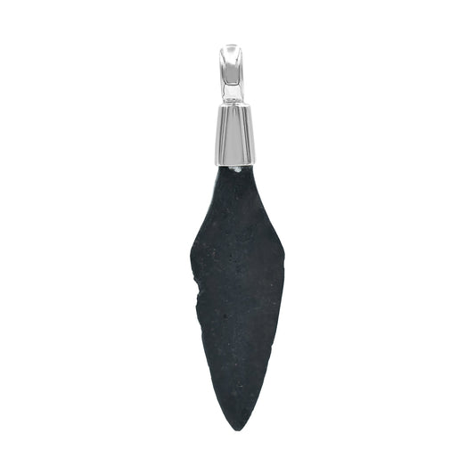 Starborn Viking Iron Arrowhead Pendant in Sterling Silver