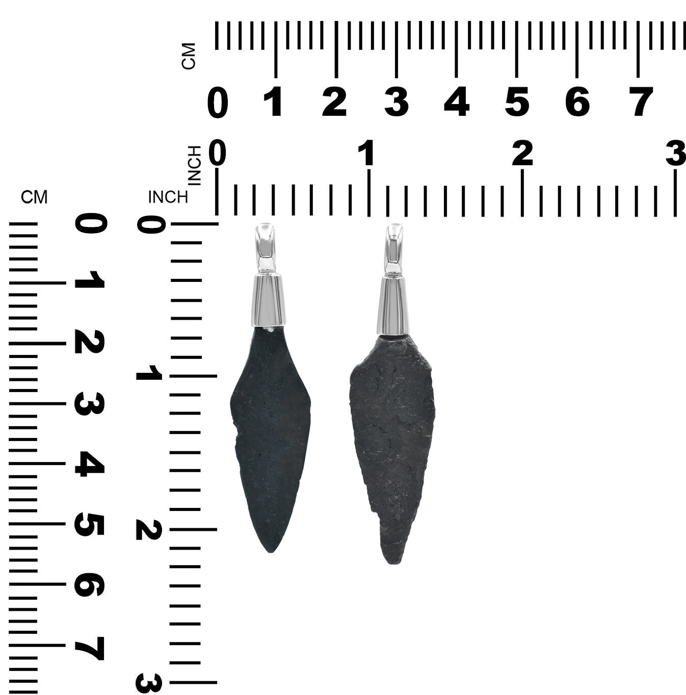 Starborn Viking Iron Arrowhead Pendant in Sterling Silver