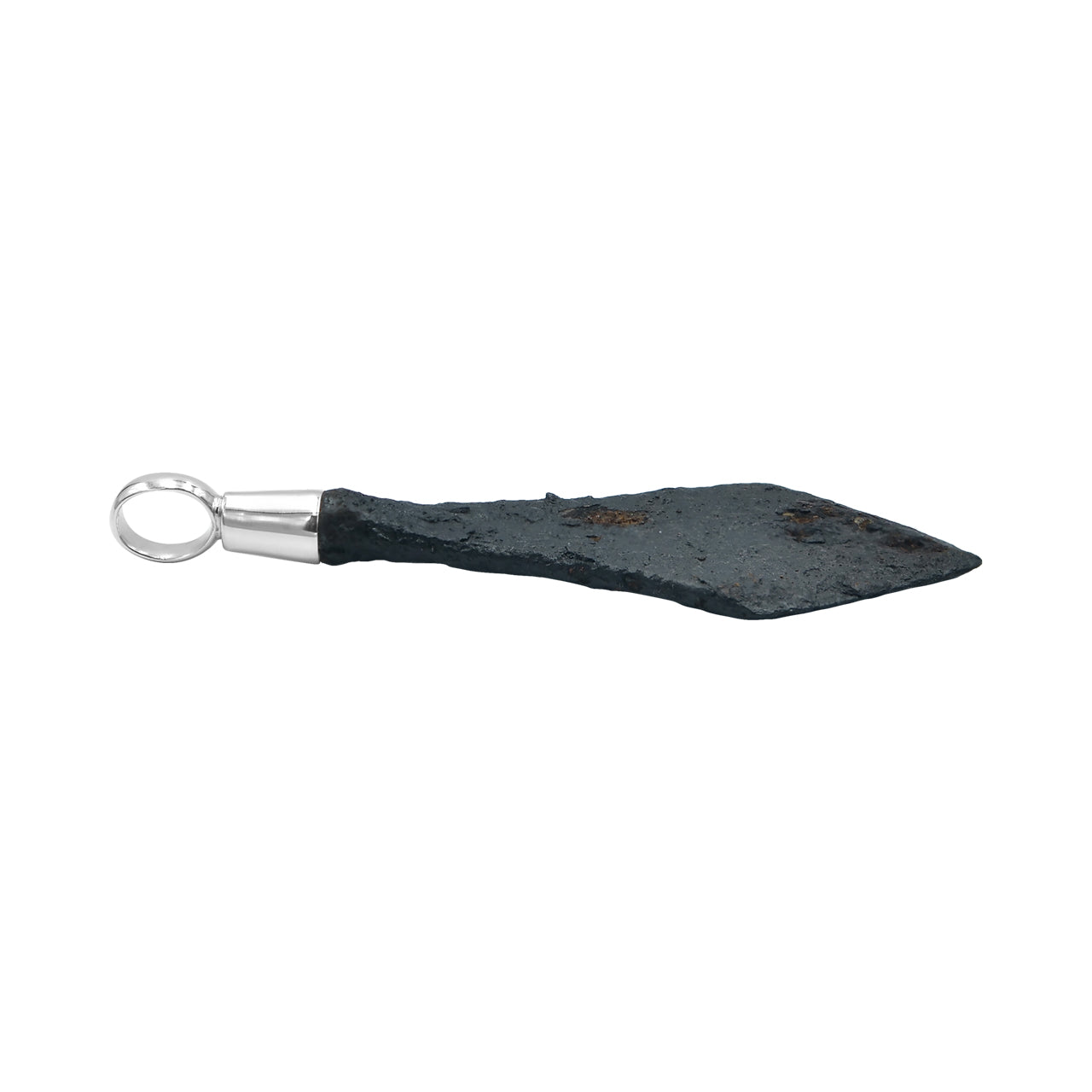 Starborn Captivating Viking Iron Arrowhead Pendant in Sterling Silver