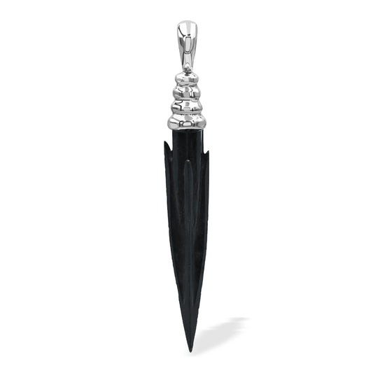 Starborn Scythian Bronze Arrowhead Pendant in Sterling Silver