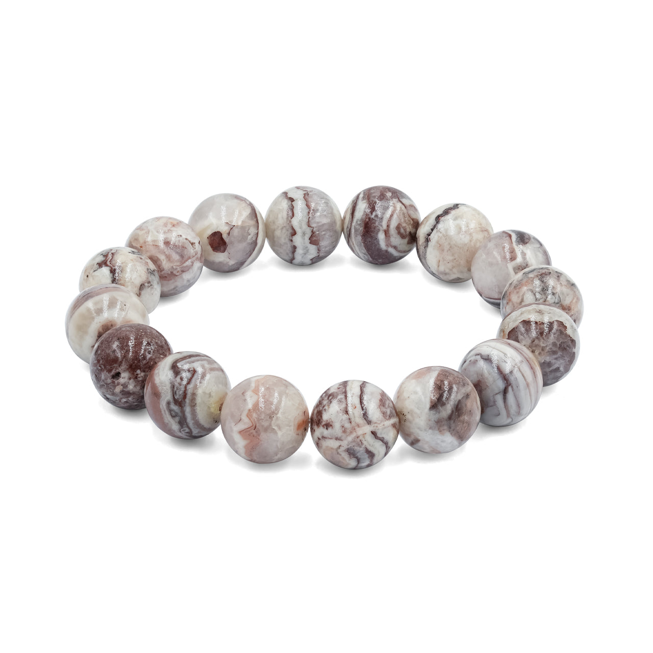 Starborn Arizona Agate Mountain Elastic Beaded Bracelet