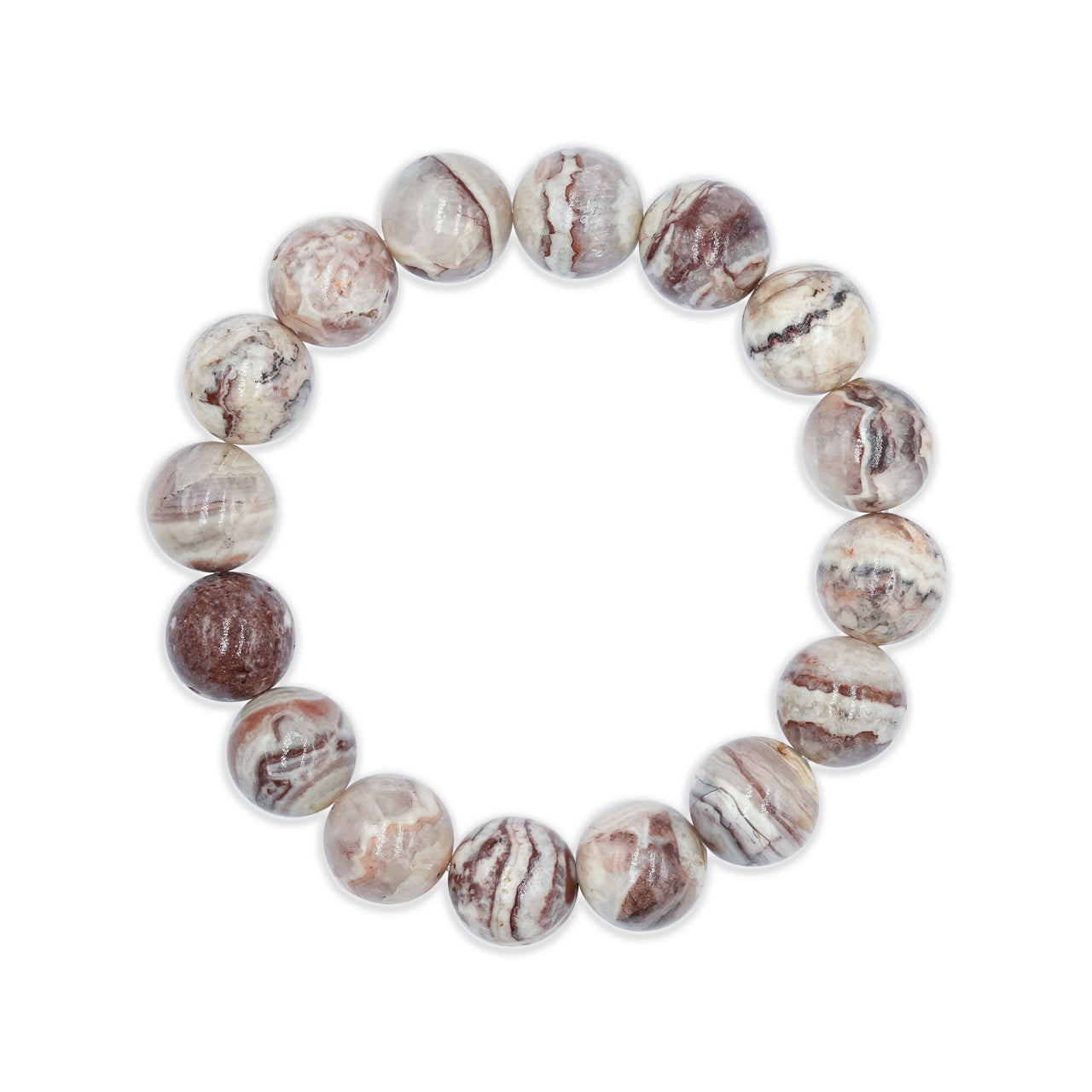 Starborn Arizona Agate Mountain Elastic Beaded Bracelet