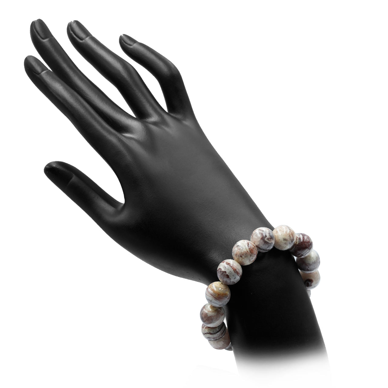Starborn Arizona Agate Mountain Elastic Beaded Bracelet