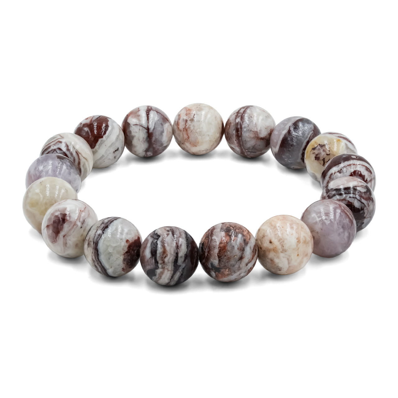 Starborn Arizona Agate Mountain Elastic Beaded Bracelet