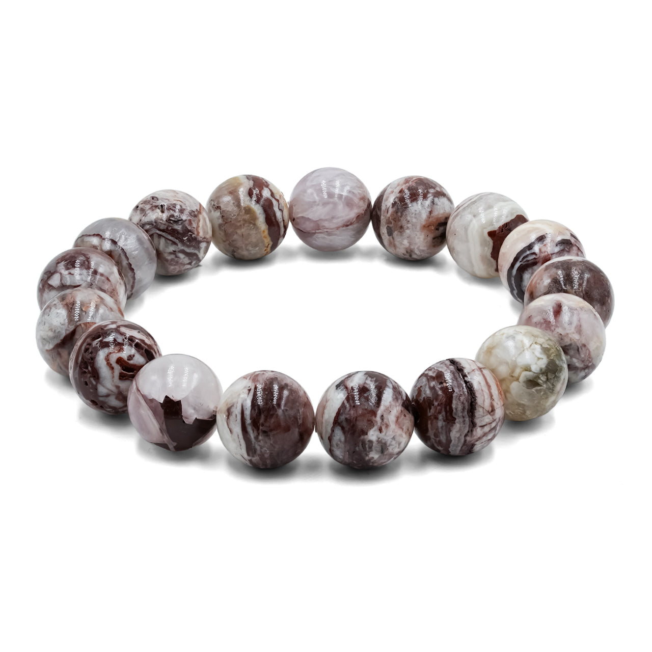 Starborn Arizona Agate Mountain Elastic Beaded Bracelet